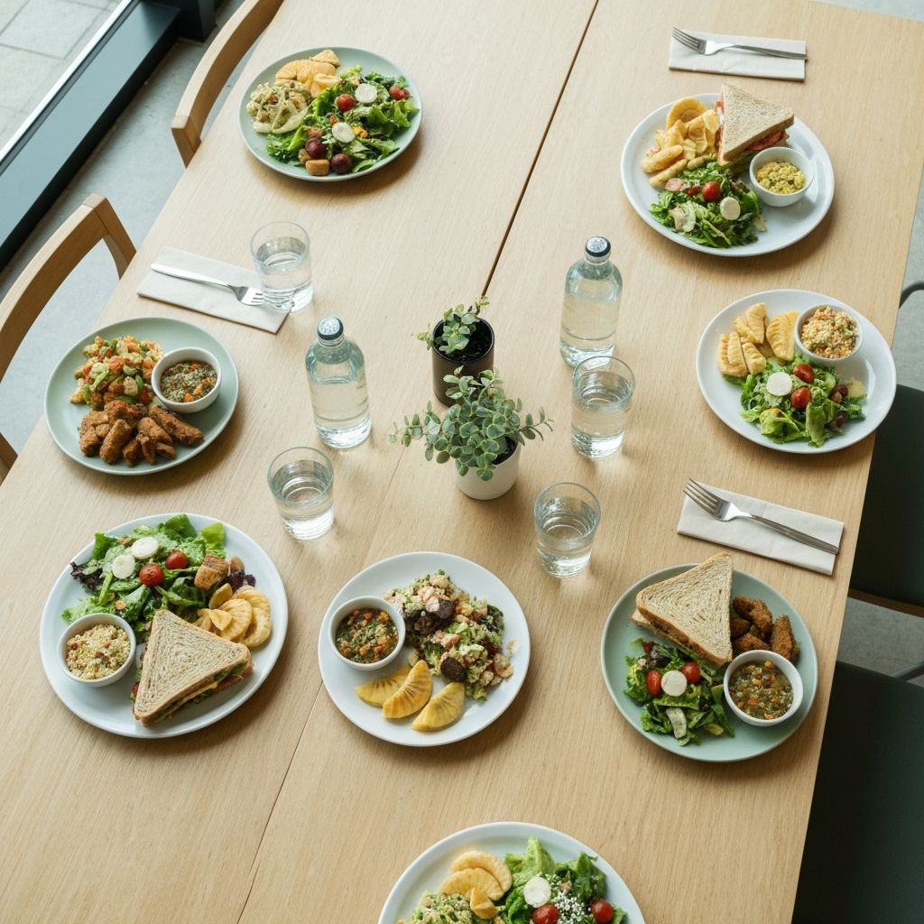 Lunch setting in social environment